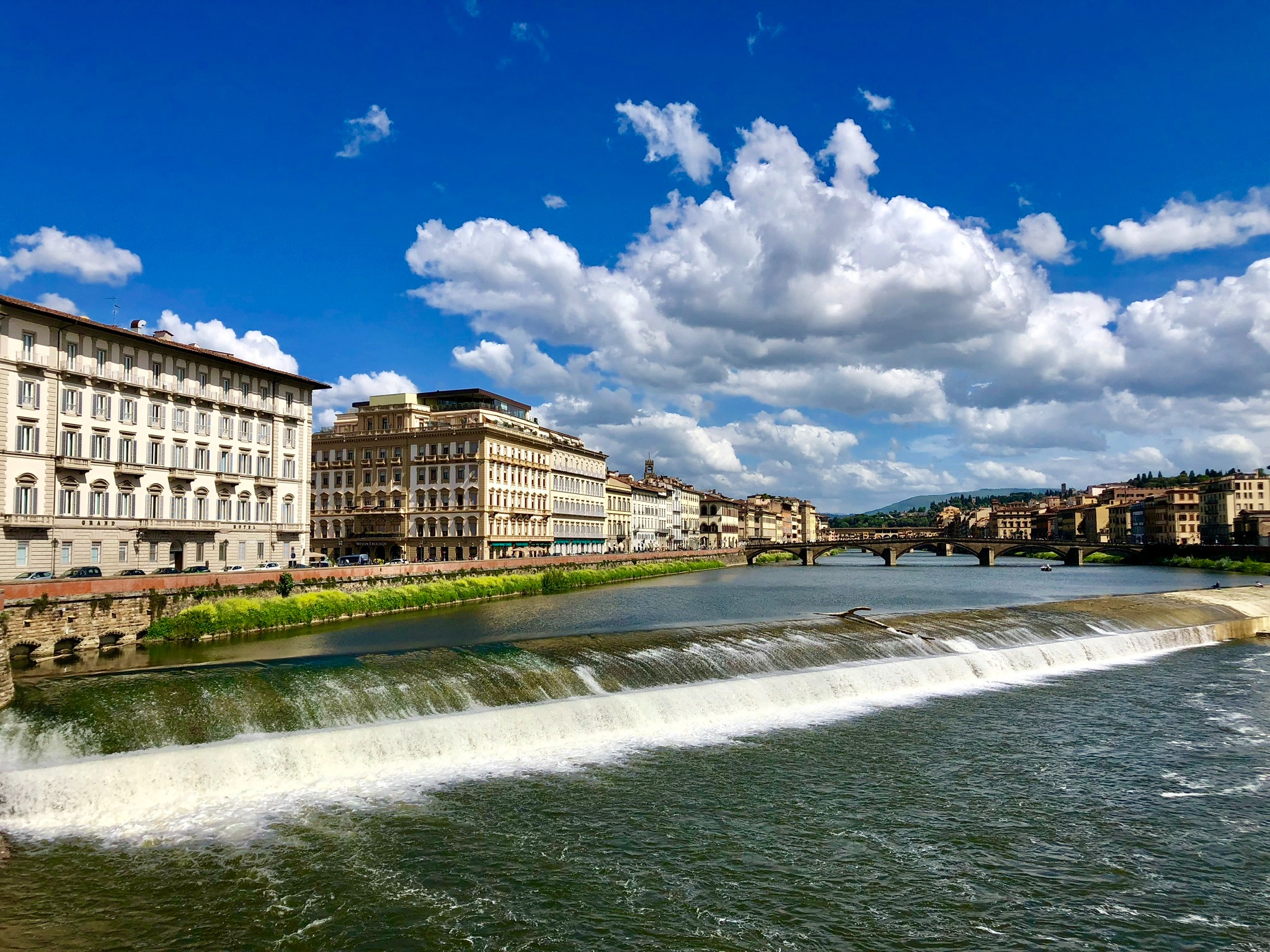 A wide view across the Arno