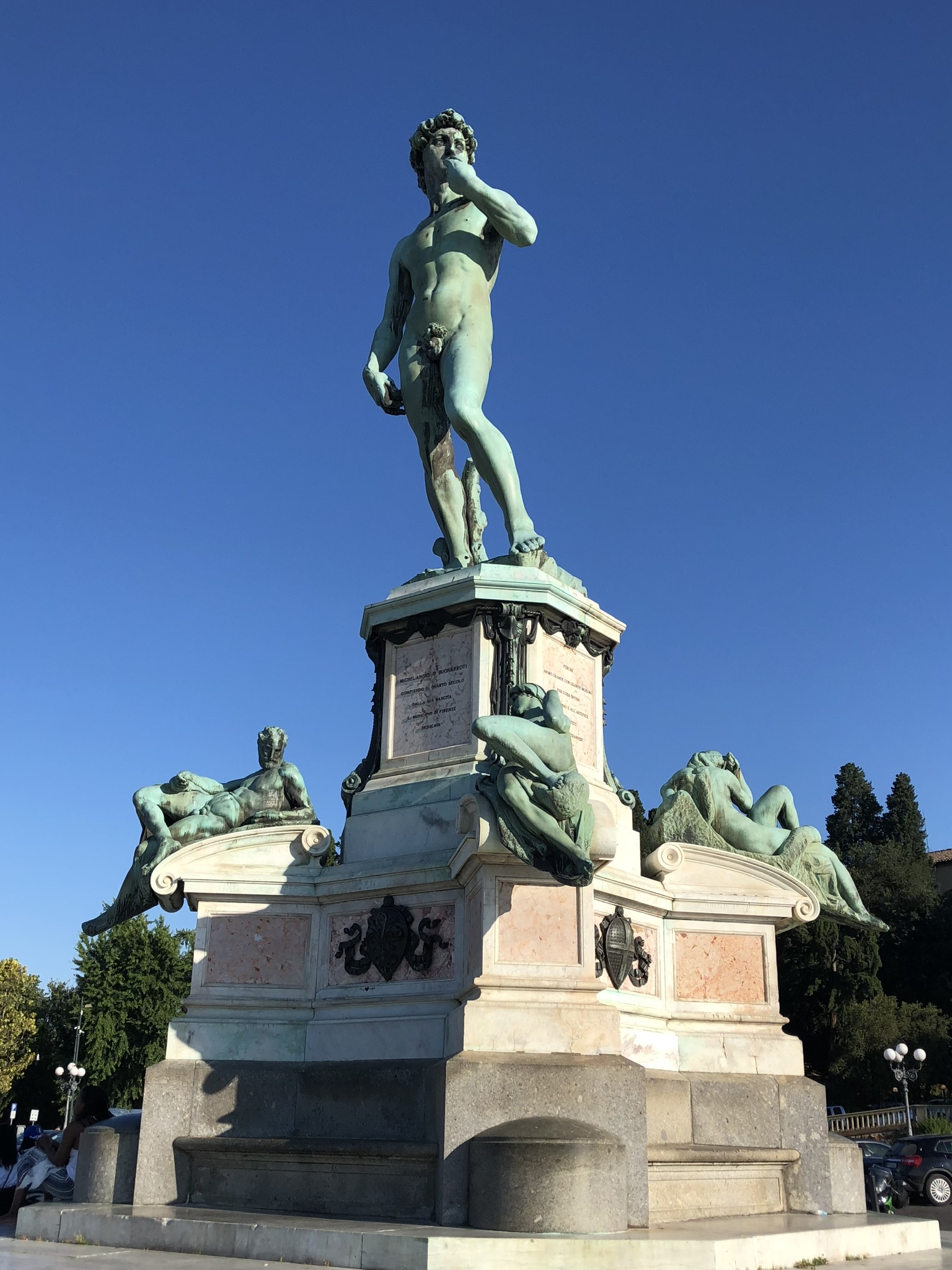 The David monument at Piazzale Michelangelo